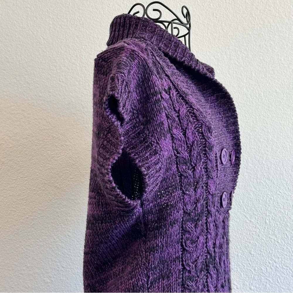 1955 Vintage Purple Cowl Neck Sweater